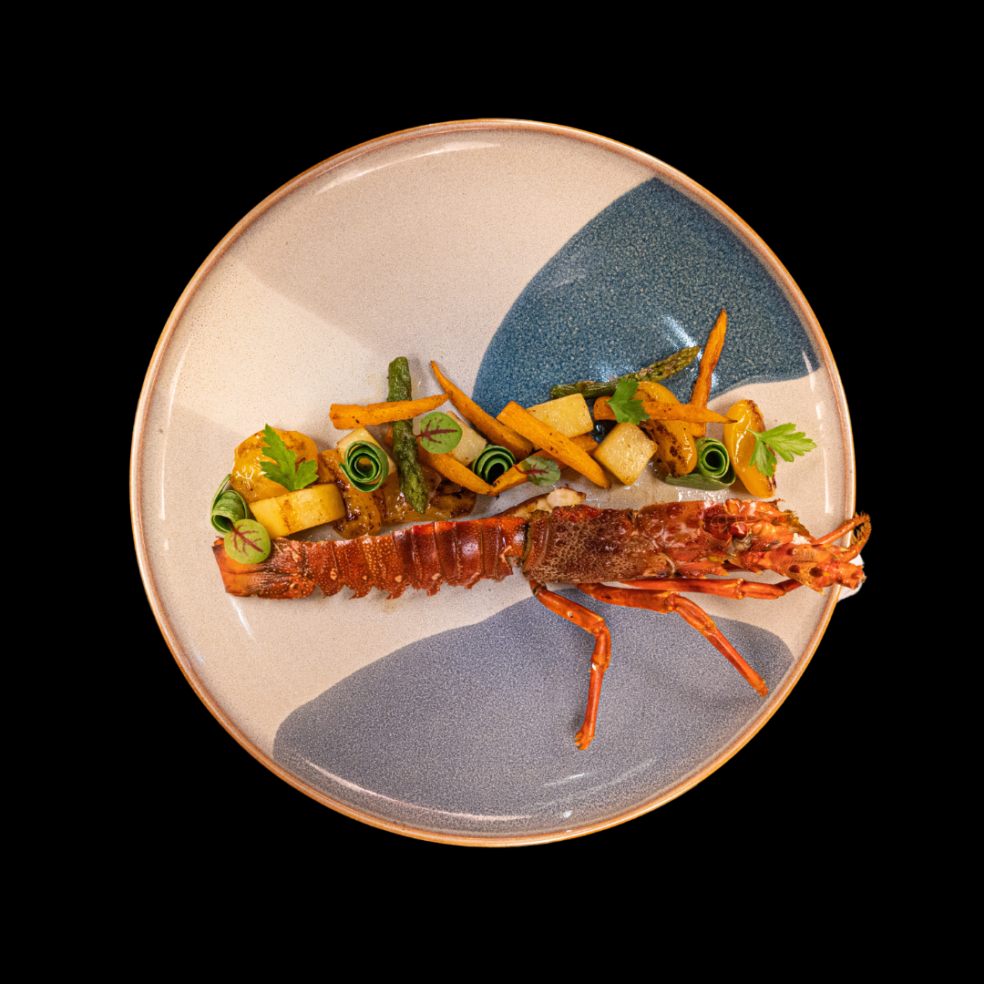 Lobster with vegetables pickle